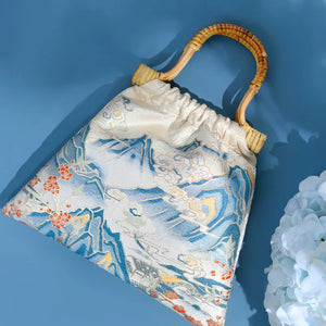 【In this mountain】landscape painting Hanfu cheongsam bag - Yandan_Hanfu