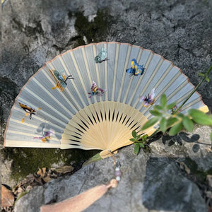 Suzhou double-sided embroidery fan antique embroidery folding fan antique fan cheongsam - Yandan_Hanfu
