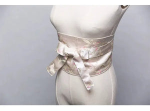 Blue Japanese Style Versatile Kimono Yukata Accessories, Gorgeous Brocade Belt Seal, Simple Kimono Belt Seal - Yandan_Hanfu