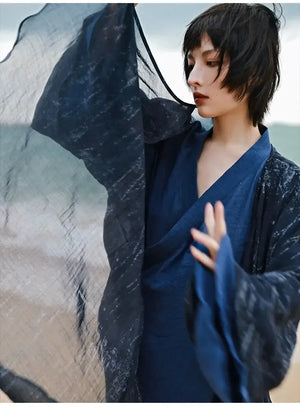 Super fairy autumn three-piece Hanfu antique jacket Chinese suit women's clothing - Yandan_Hanfu