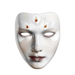 Soul Crop Antique Mask Full Face Adult Handsome Male Emperor - Yandan_Hanfu