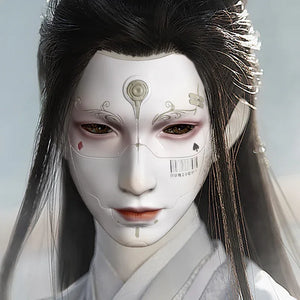 Cyberpunk mask full face antique technology sense cos male - Yandan_Hanfu
