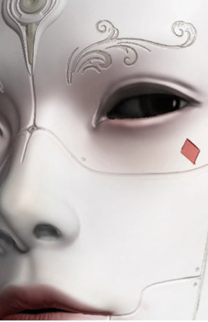 Cyberpunk mask full face antique technology sense cos male - Yandan_Hanfu