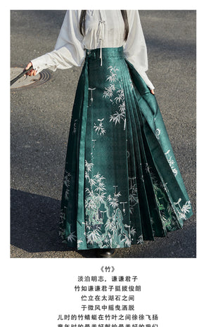 Takuma Tingqu Horse Dress Hanfu Women's Skirt - Yandan_Hanfu