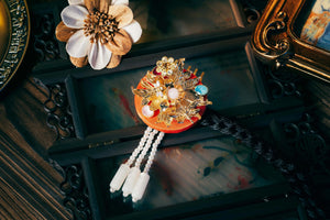 Korean traditional ethnic headgear, precise cutting process - Yandan_Hanfu