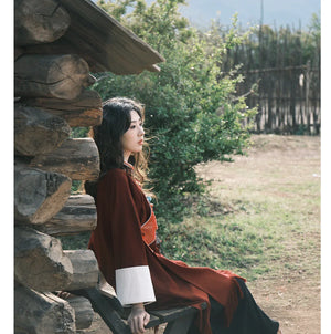 “Mani Stone” – Tassel Dress with Tibetan-Inspired Ethnic Elements | New Chinese Style - Yandan_Hanfu