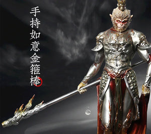 Monkey King Ornament Black Myth Tabletop Sculpture - Yandan_Hanfu