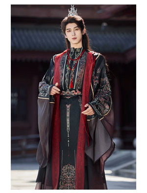 Junlin | Unisex Traditional Hanfu Set – Flowing Wide-Sleeve Xianxia-Inspired Outfit for Spring & Summer - Yandan_Hanfu