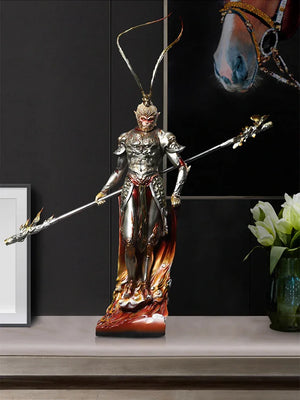 Monkey King Ornament Black Myth Tabletop Sculpture - Yandan_Hanfu