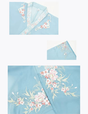 Hua Yuanyue, Hanfu female Wei Jinfeng Nanbei Dynasty big-sleeved shirt, daily fairy energy spring and summer suit - Yandan_Hanfu