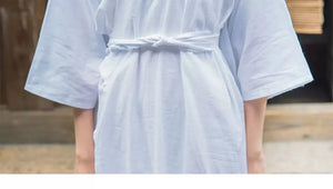 Yukata Kimono Feather Weaving White Interior Japanese Kimono Women's Dress Base - Yandan_Hanfu