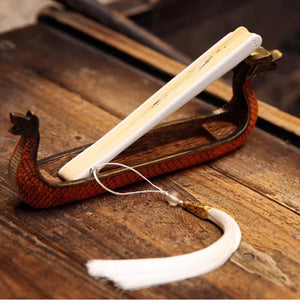 Folding fan female dance fan Hanfu Chinese style full bamboo fan - Yandan_Hanfu