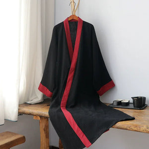 Chinese Style Cotton Robe men&women - Yandan_Hanfu