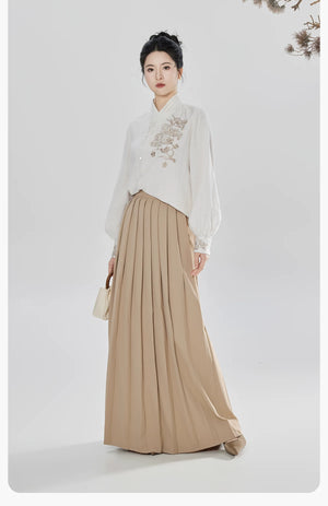 Songyu modern Hanfu floral shirt Song pants and skirt product photo 14