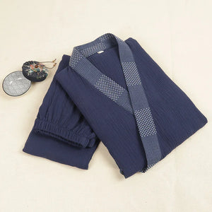 Spring&summer men's pure cotton Hanfu antique pajamas - Yandan_Hanfu