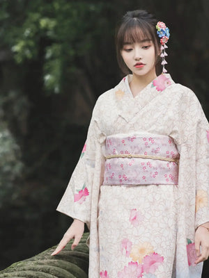 White Japanese kimono retro small sleeve modified kimono - Yandan_Hanfu