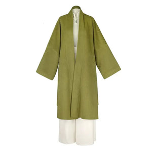 Green coat Zi autumn and winter Song pants daily commuter Hanfu - Yandan_Hanfu