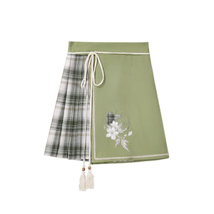 Green Apple Diary modern Chinese style hanfu set model styling image