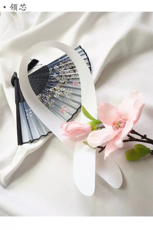 Yukata Kimono Feather Weaving White Interior Japanese Kimono Women's Dress Base - Yandan_Hanfu