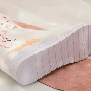 Hanfu Embroidered Boots – Women's White Fox Traditional Chinese Style Winter Boots - Yandan_Hanfu