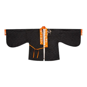 Black&Orange Modern Hanfu(Three Piece Set) - Yandan_Hanfu