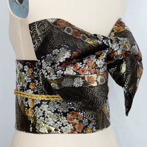 Japanese kimono waist seal, yukata belt, gorgeous brocade bow belt, styling knot waist photo - Yandan_Hanfu