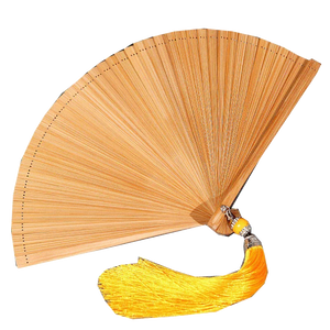 Folding fan female dance fan Hanfu Chinese style full bamboo fan - Yandan_Hanfu