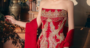 Phoenix Harmony – New Chinese Bridal Dress for Engagement, Tea Ceremony & Spring Banquets - Yandan_Hanfu