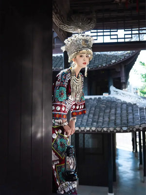 惊鸿|Miao clothing Tujia Xiangxi ethnic minority - Yandan_Hanfu