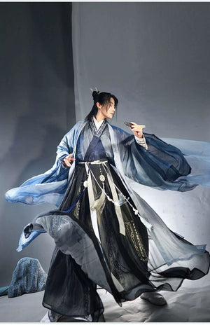 Song Dynasty Hanfu | Yuanshi men's and women's large-sleeved shirts and Hanfu technology sense - Yandan_Hanfu
