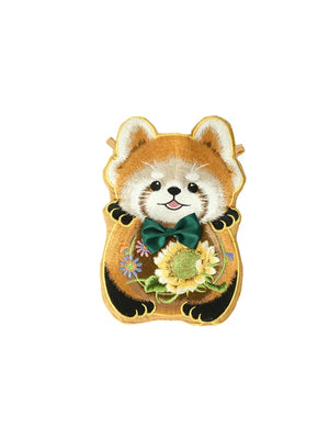 Embroidered Little Bear Hanfu Bag – New Chinese Style Crossbody Purse for Women - Yandan_Hanfu