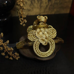 Realm of Grace – New Chinese Style Vintage Hair Claw | Elegant Tassel Shark Clip & Duckbill Barrette - Yandan_Hanfu