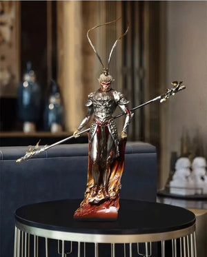Monkey King Ornament Black Myth Tabletop Sculpture - Yandan_Hanfu