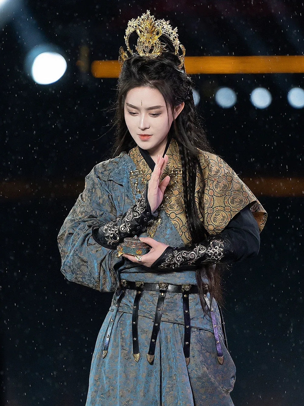 Tang Dynasty | Hanfu Tang Yuan Collar Tang Half Arm - Yandan_Hanfu