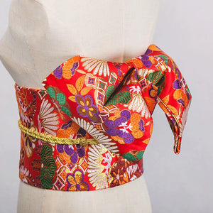 Japanese kimono waist seal Yukata belt gorgeous brocade bow belt styling knot waist seal