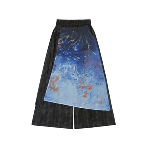 Yulong Dance – Modern Hanfu Set | Embroidered Cross-Collar Dao Robe with Loose Pants (Spring & Autumn) - Yandan_Hanfu