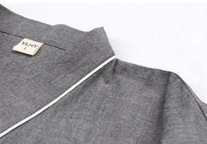 Spring&summer antique pure cotton men's large-size Hanfu pajamas - Yandan_Hanfu