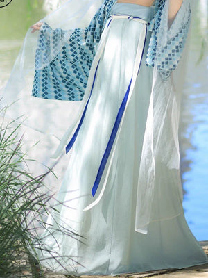 Bicheng – Plus Size Tang-Style Hanfu | Famen Temple Inspired Qi-Xiong Set for Autumn - Yandan_Hanfu