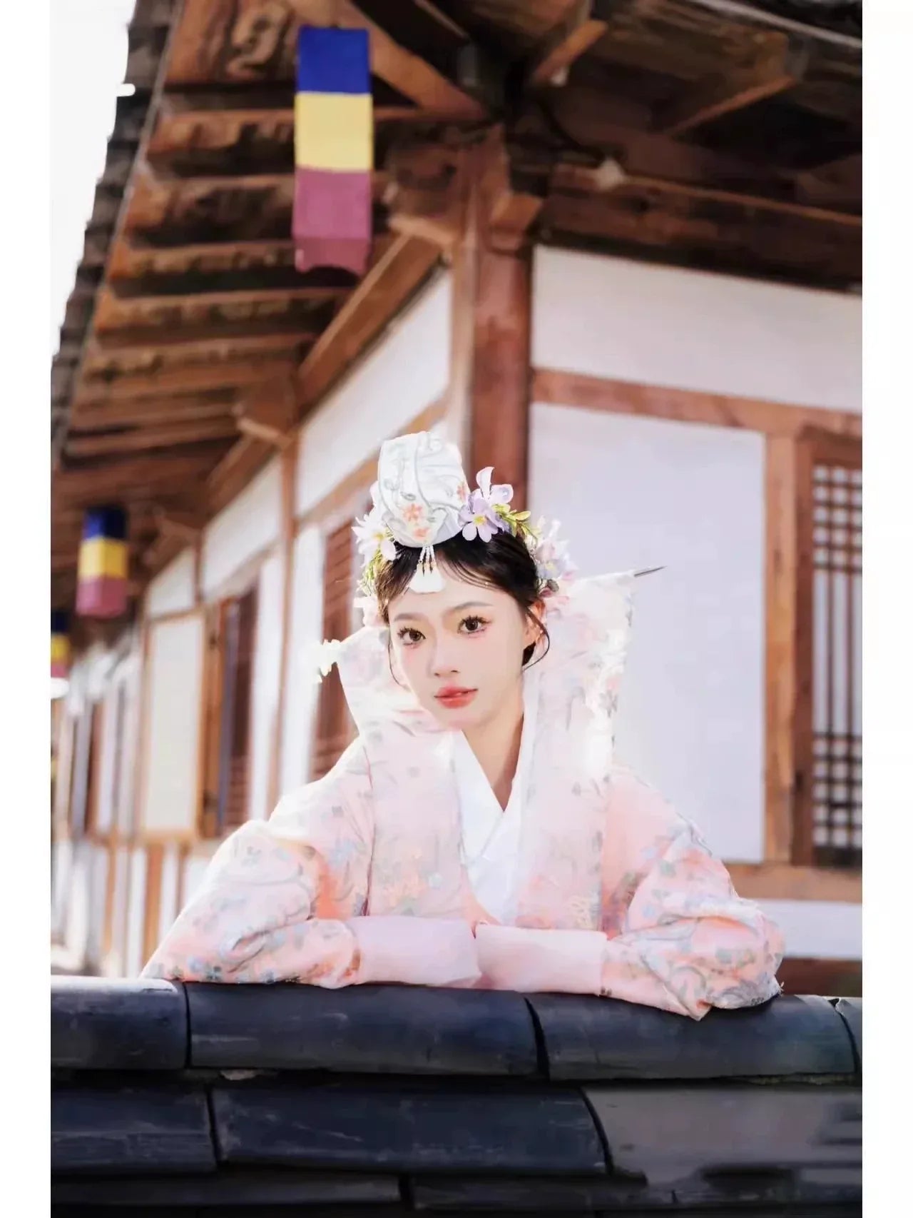 Pink Princess Hanbok Wedding Dress – Luxury Outfit for Photoshoots, Dance & Performances - Yandan_Hanfu
