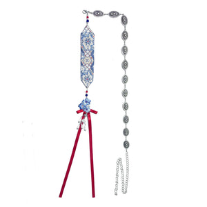 Moonlit Blossoms – Tang Dynasty Inspired Summer Hanfu with Embroidered Round Collar Top & Flowing Skirt - Yandan_Hanfu