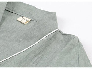 Spring&summer antique pure cotton men's large-size Hanfu pajamas - Yandan_Hanfu