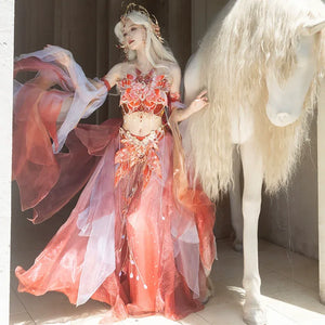 Butterfly of the Desert – Apsara-Inspired Costume in Dunhuang Western Style - Yandan_Hanfu