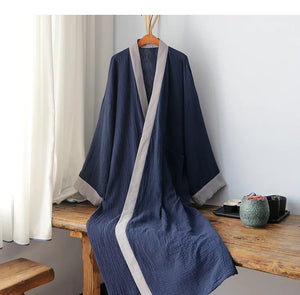 Chinese Style Cotton Robe men&women - Yandan_Hanfu