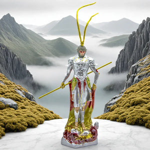 Monkey King Ornament Black Myth Tabletop Sculpture - Yandan_Hanfu