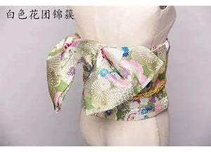 Japanese kimono waist seal Yukata belt gorgeous brocade bow belt styling knot waist seal - Yandan_Hanfu