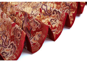 Ming-Dynasty wedding clothes round neck robe men's stand-up collar large-sleeved jacket Xiacheng horse face skirt women's Hanfu - Yandan_Hanfu