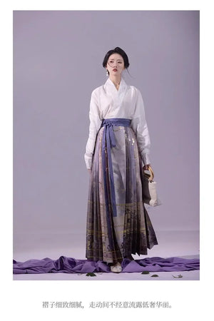 Zhong Ling Yuxiu, Qing Shi, Horse Dress - Yandan_Hanfu