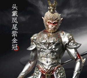 Monkey King Ornament Black Myth Tabletop Sculpture - Yandan_Hanfu