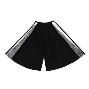 Plum blossom words, Chinese elements, new Chinese style, black and white, Kusa improved Song pants stand-up collar shirt, spring and summer men and women - Yandan_Hanfu