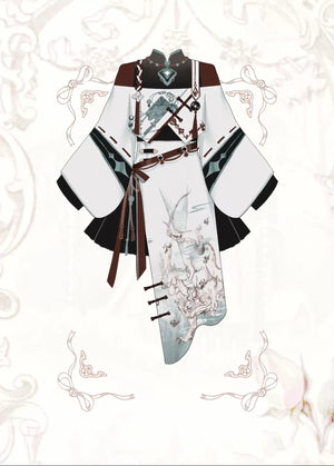 【Walk with Spirits】New Chinese Lolita Outfit – Han-Inspired Top and Skirt Duo - Yandan_Hanfu